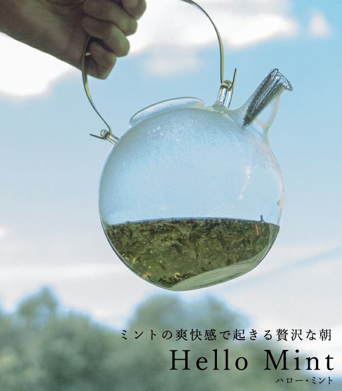 バイオダイナミック農法で育ったハーブを使用した朝に飲みたいミント系ハーブティ